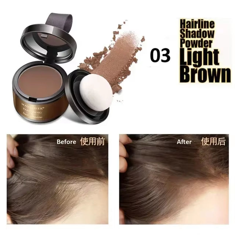 Polvo para Línea del Cabello MAYCHEER – Cubre al Instante Canas y Raíces, Polvo Capilar para Ocultar Cabello Gris, Sombras para Contorno de Cabello Maycheer Hairline Shadow Powder