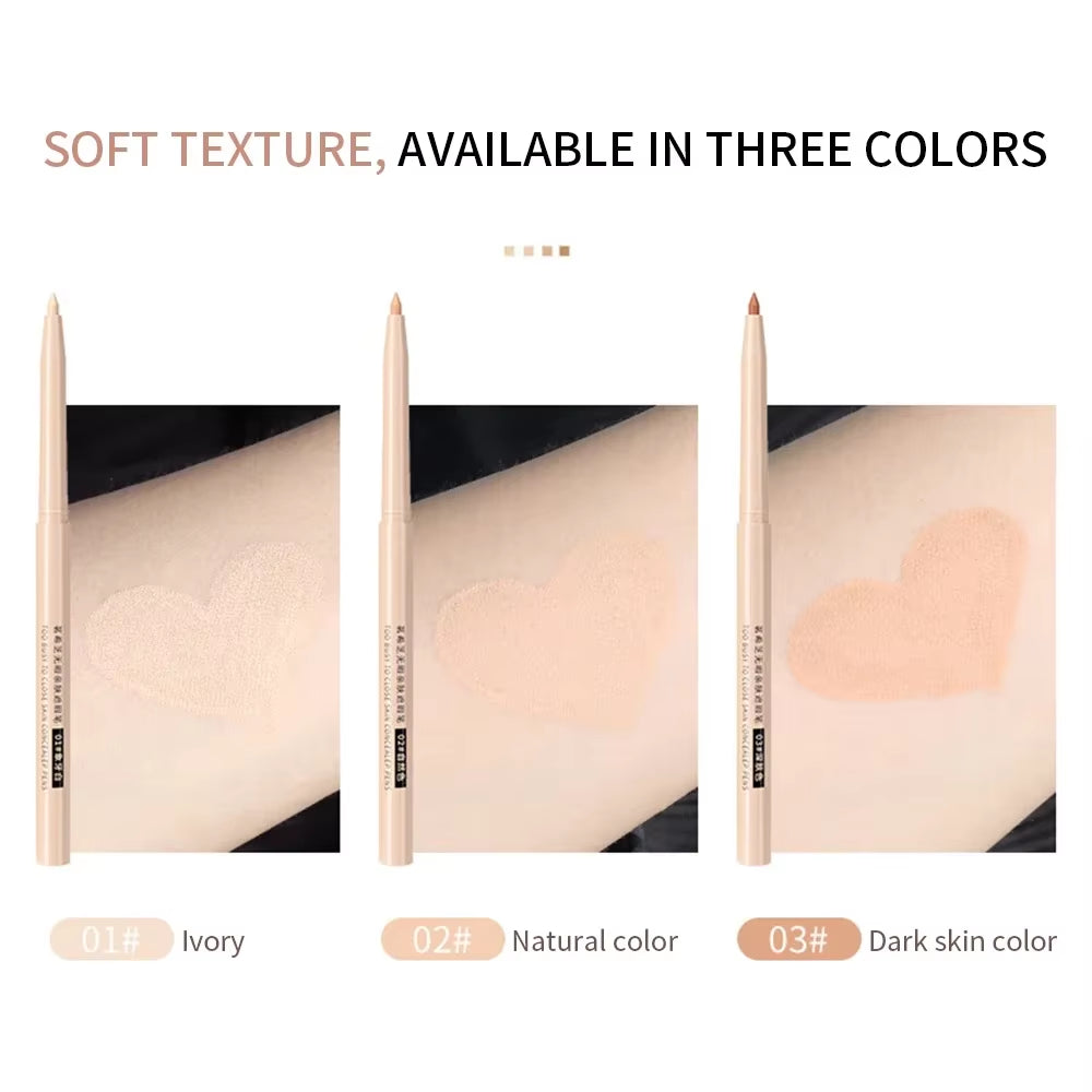 Corrector en barra de alta cobertura, resistente al agua, ideal para disimular manchas y contornear con precisión.