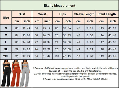 Conjunto sexy de 2 piezas: crop top sin hombros y pantalón suelto en negro. Elegante, cómodo y perfecto para lucir increíble.