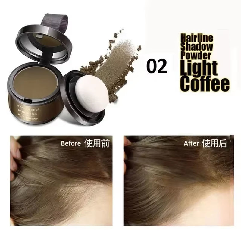 Polvo para Línea del Cabello MAYCHEER – Cubre al Instante Canas y Raíces, Polvo Capilar para Ocultar Cabello Gris, Sombras para Contorno de Cabello Maycheer Hairline Shadow Powder