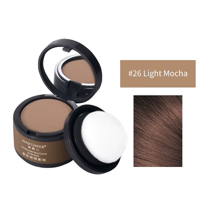 Polvo para Línea del Cabello MAYCHEER – Cubre al Instante Canas y Raíces, Polvo Capilar para Ocultar Cabello Gris, Sombras para Contorno de Cabello Maycheer Hairline Shadow Powder