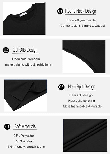 Pack de 2 camisetas sin mangas para hombre, perfectas para gimnasio, musculación y entrenamientos intensos.