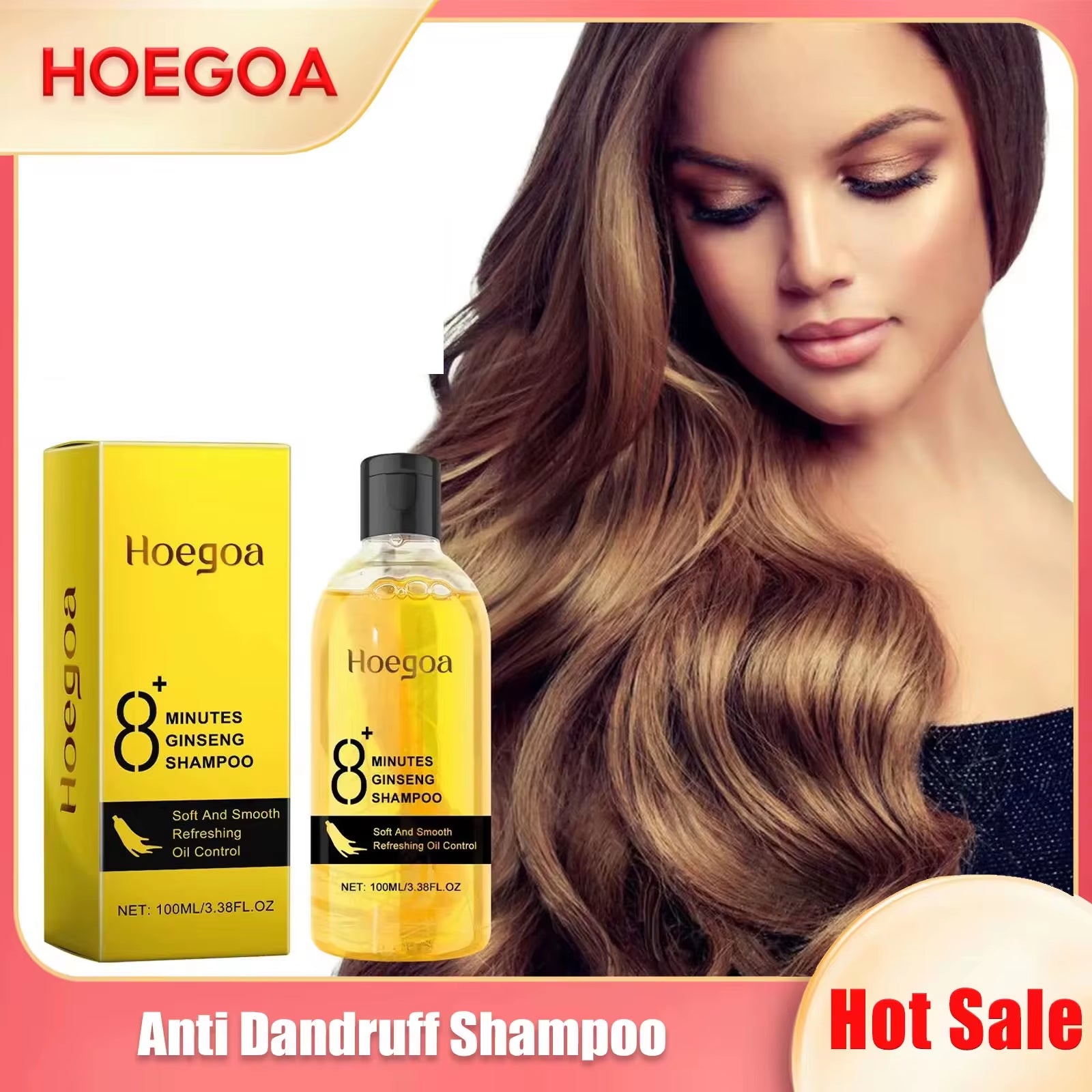 Shampoo limpiador del cuero cabelludo anticaída, alivia la picazón, elimina la caspa, controla la grasa y repara para favorecer el crecimiento del cabello.