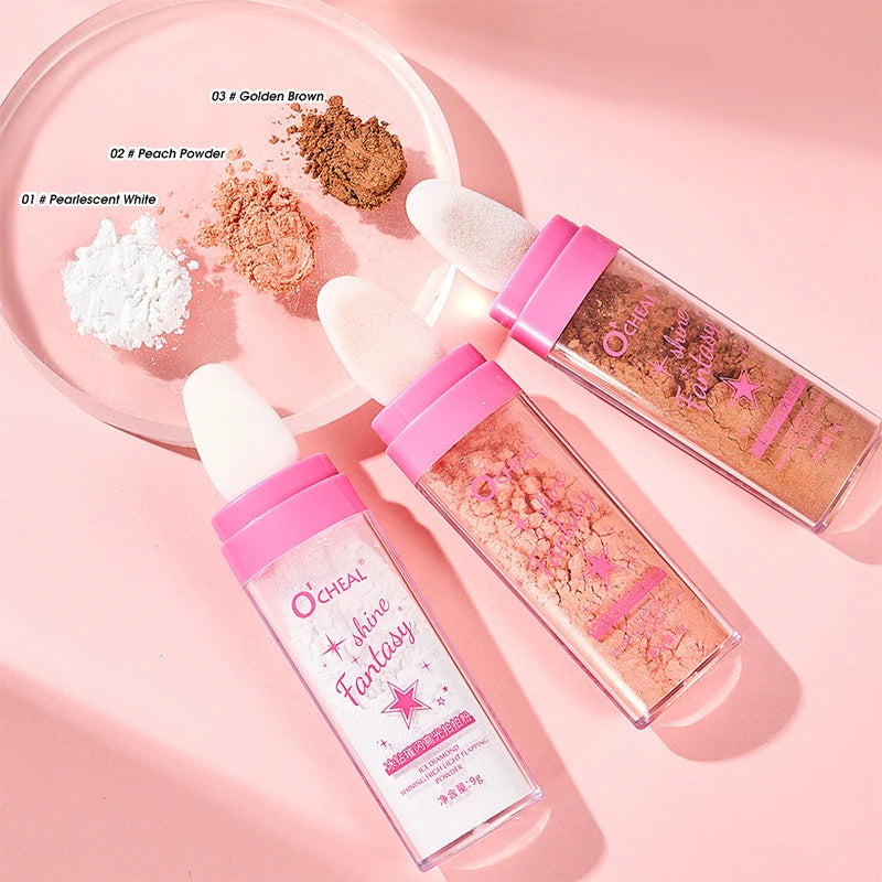 Polvo iluminador perlado que aporta brillo natural, define el contorno y realza todo el cuerpo.