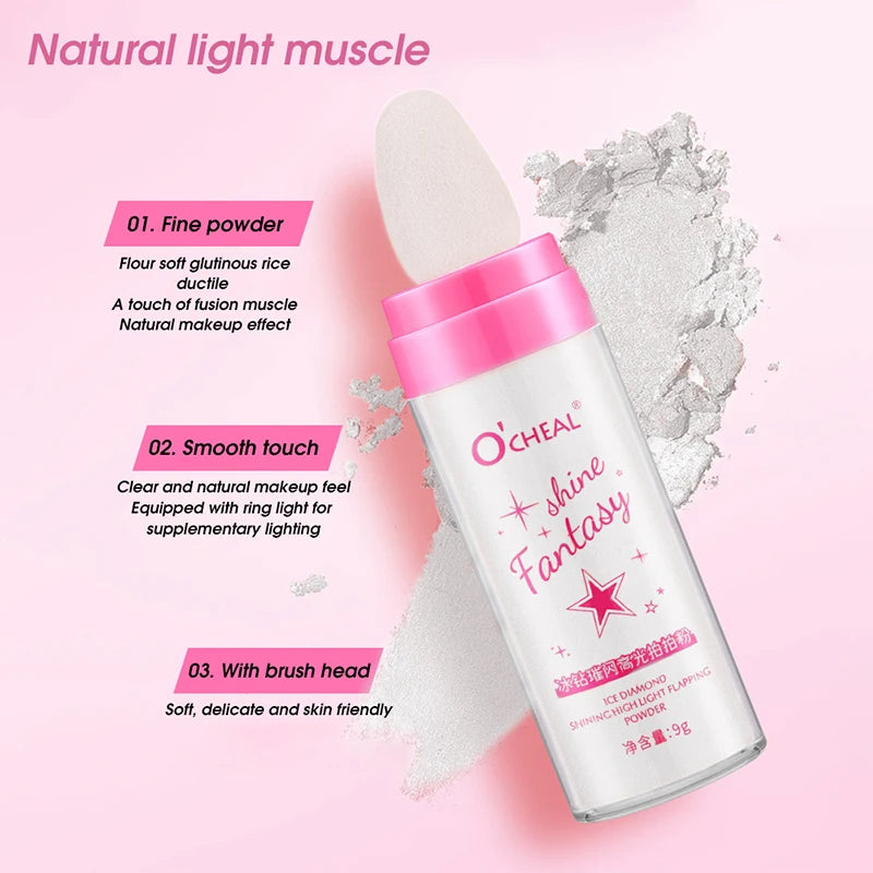 Polvo iluminador perlado que aporta brillo natural, define el contorno y realza todo el cuerpo.